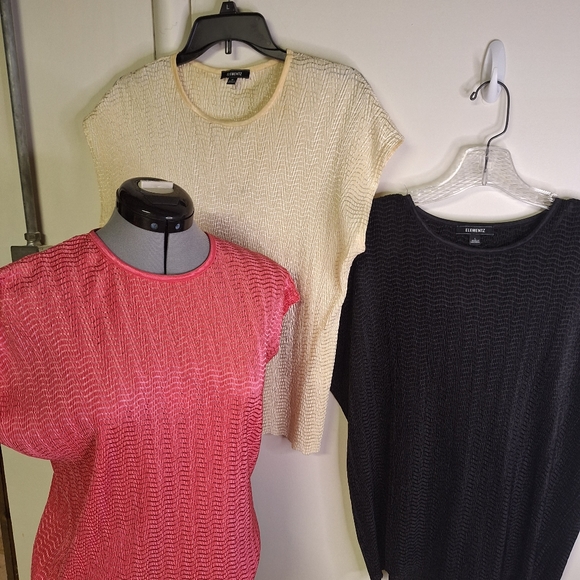 Elementz Tops Size Med & 1 Size L black (3 Tops) - Picture 2 of 7